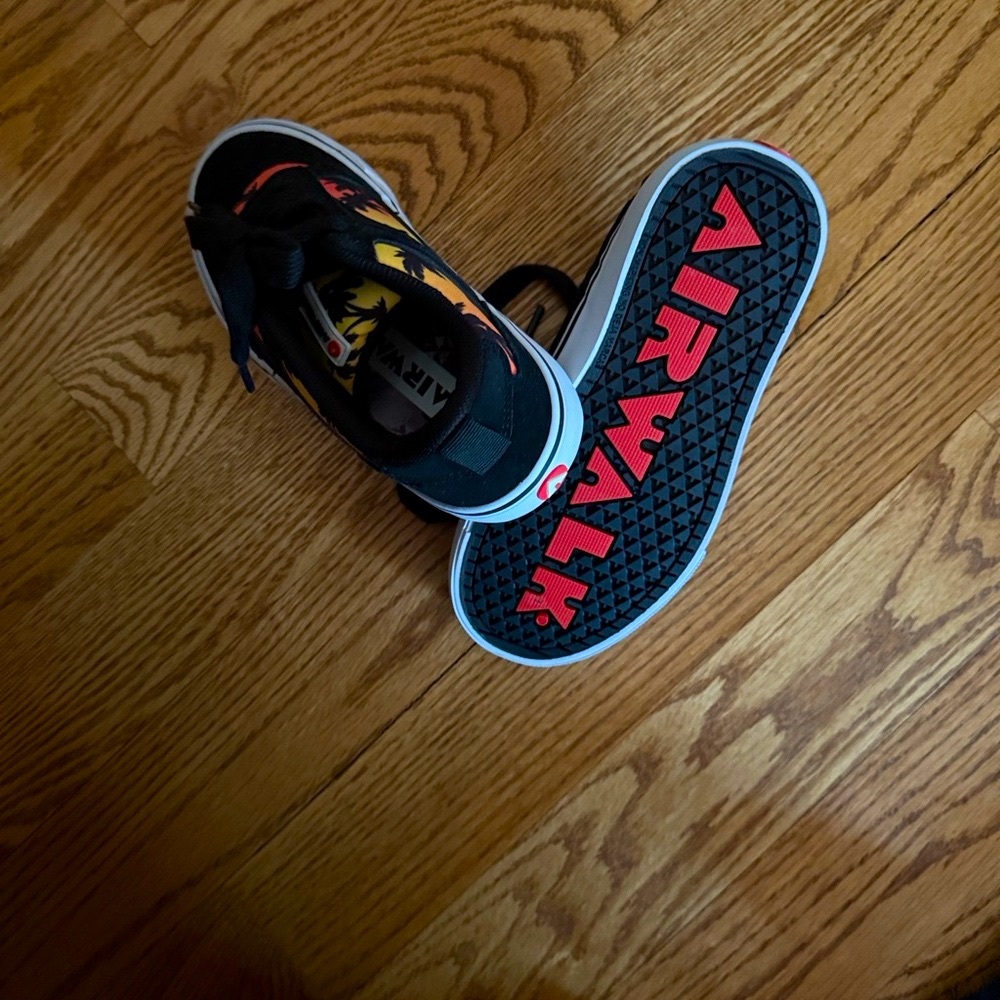 Airwalk Kids Black and Orange Sneakers
